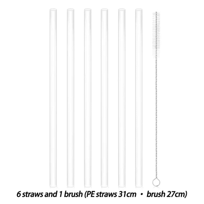 Replacement Straws with Cleaning Brush for Stanley Tumbler