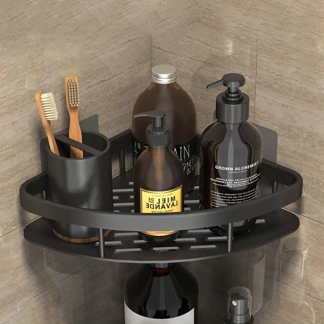 No-drill Bathroom Shelves-Shower Storage Rack