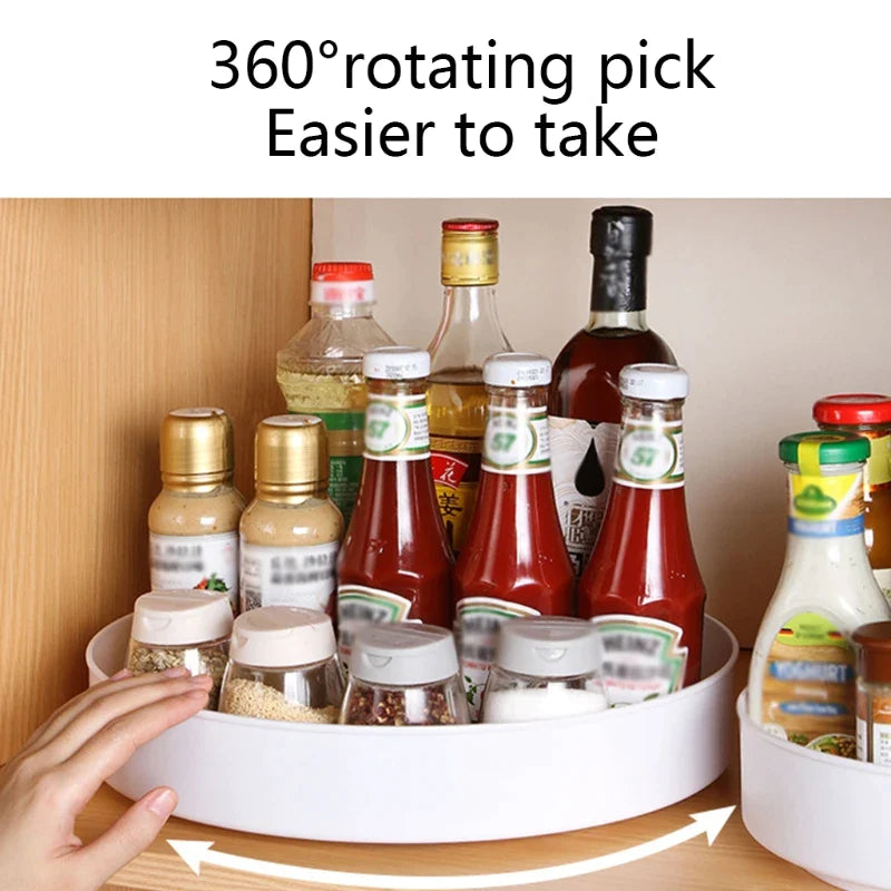 360 Degree Rotating Cabinet Organizer - Kitchen, Bathroom or Bedroom