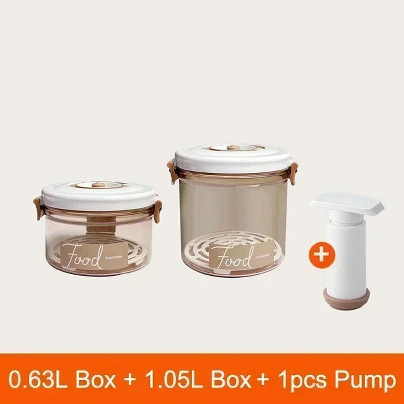 Food Vacuum Storage Box Sealed Fresh-Keeping Box Large Capacity Food Dispenser Transparent Storage Container with Vacuum Pump