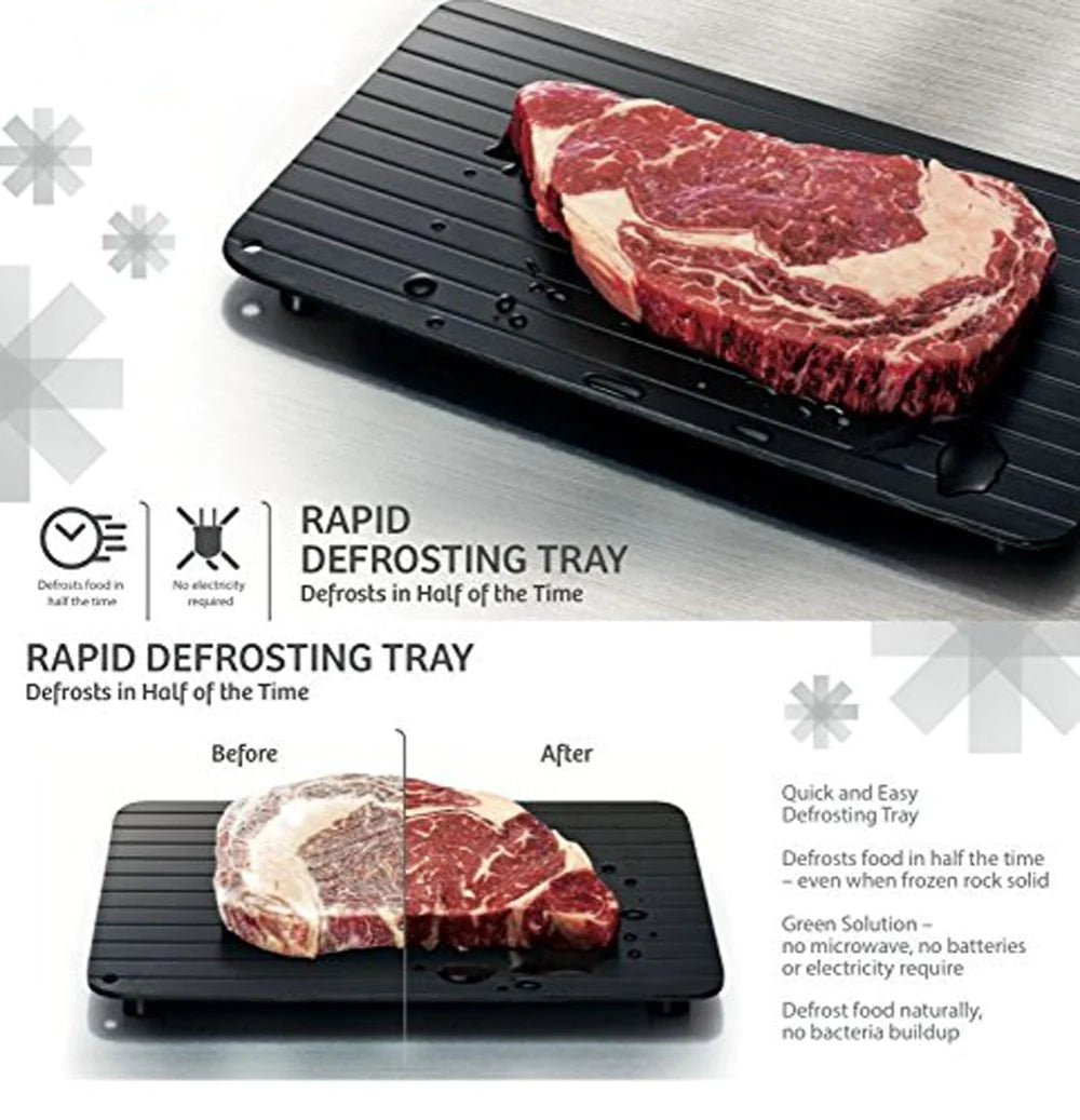 Fast Defrosting Tray for Meat & Vegetables